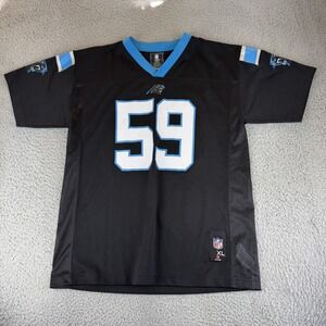 Carolina Panthers Jersey‎ Youth XL Black NFL Football Shirt Kuechly 59 Boys Team
